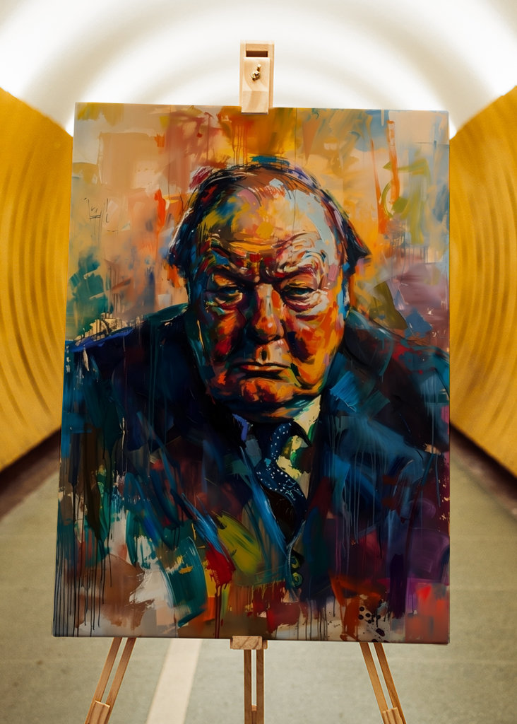 Winston Churchill Portrait