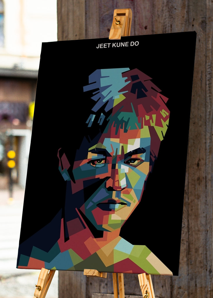 Bruce Lee in wpap art