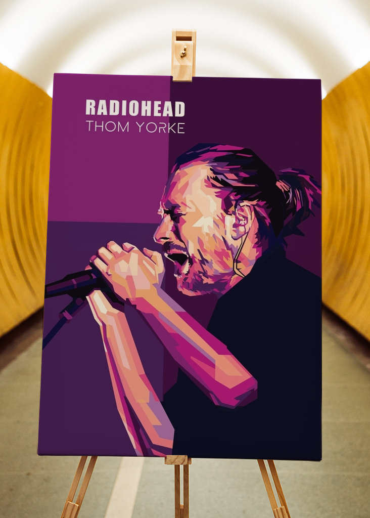 Thom Yorke In Wpap Pop Art