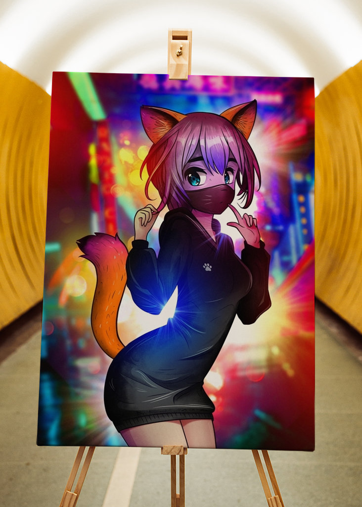 Cute Anime Cat Girl