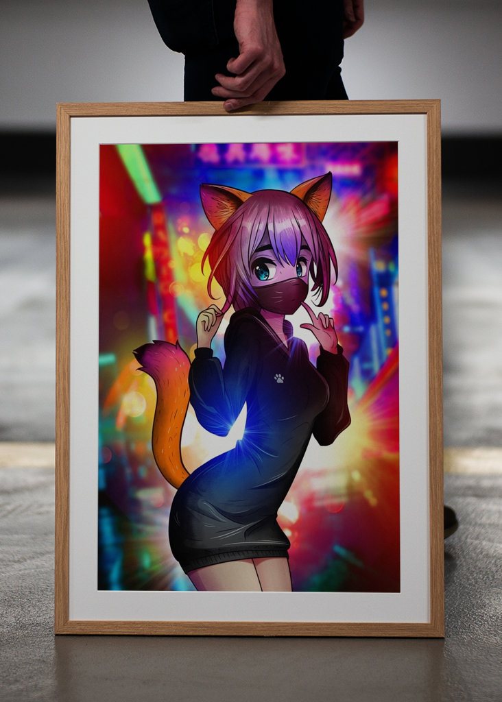 Cute Anime Cat Girl