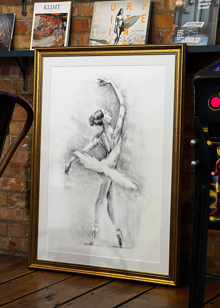 Ballerina pencil drawing 