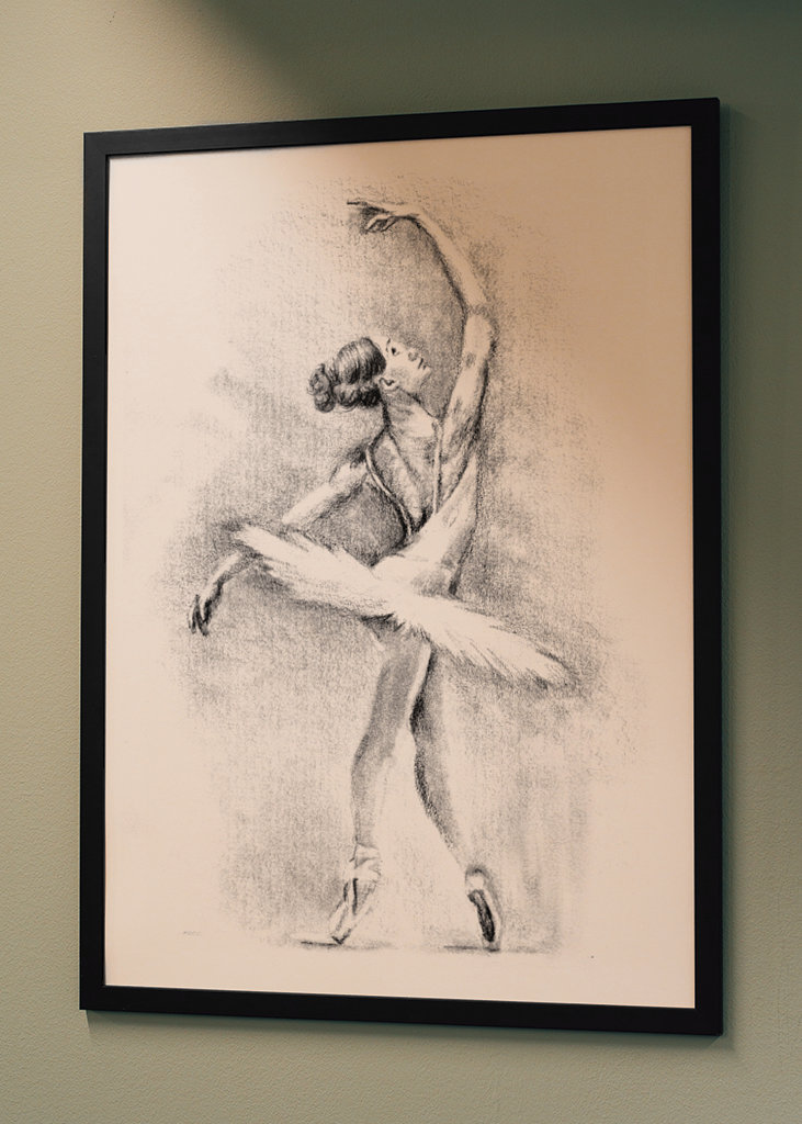 Ballerina pencil drawing 
