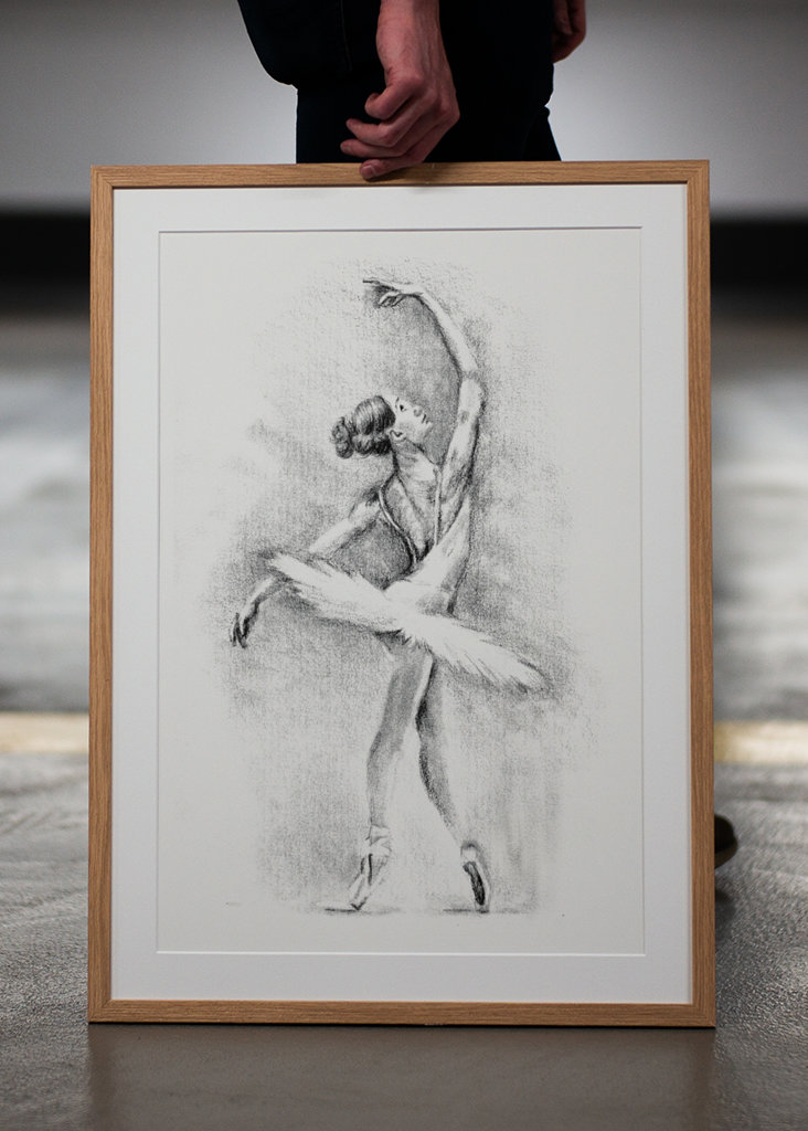 Ballerina pencil drawing 