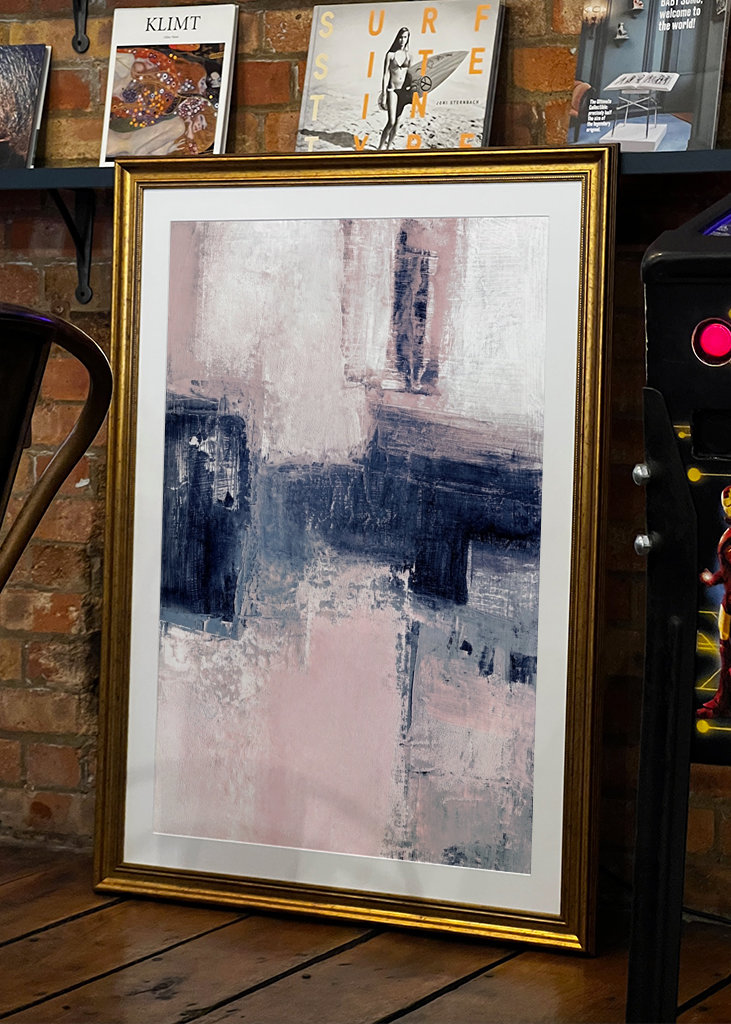 Pink and blue abstract