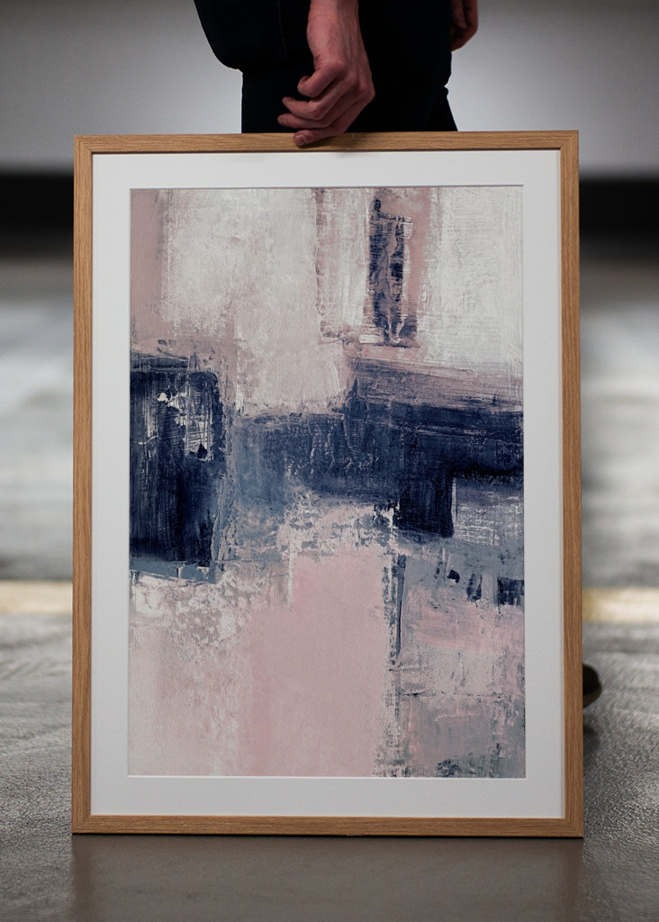 Pink and blue abstract