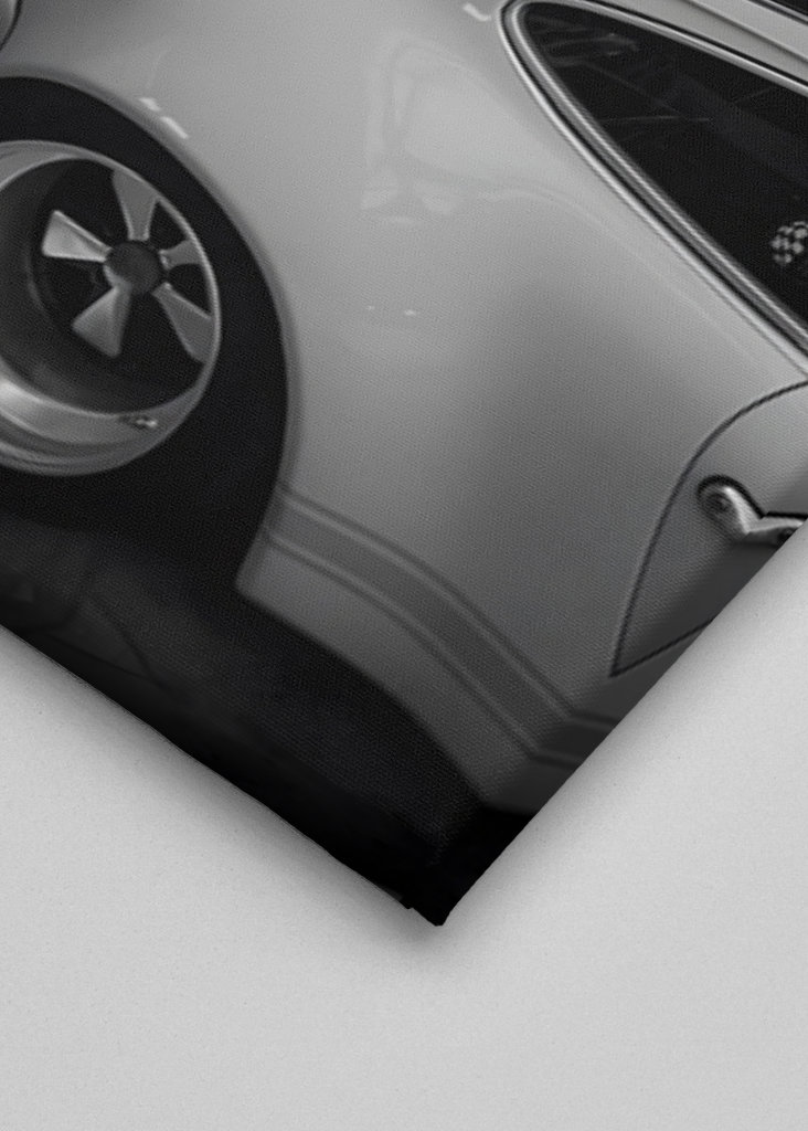 Vintage Schwarzer Porsche