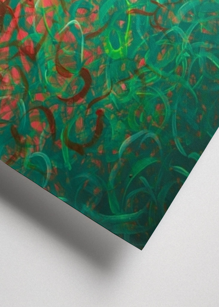 Green/Red - Abstract Painting