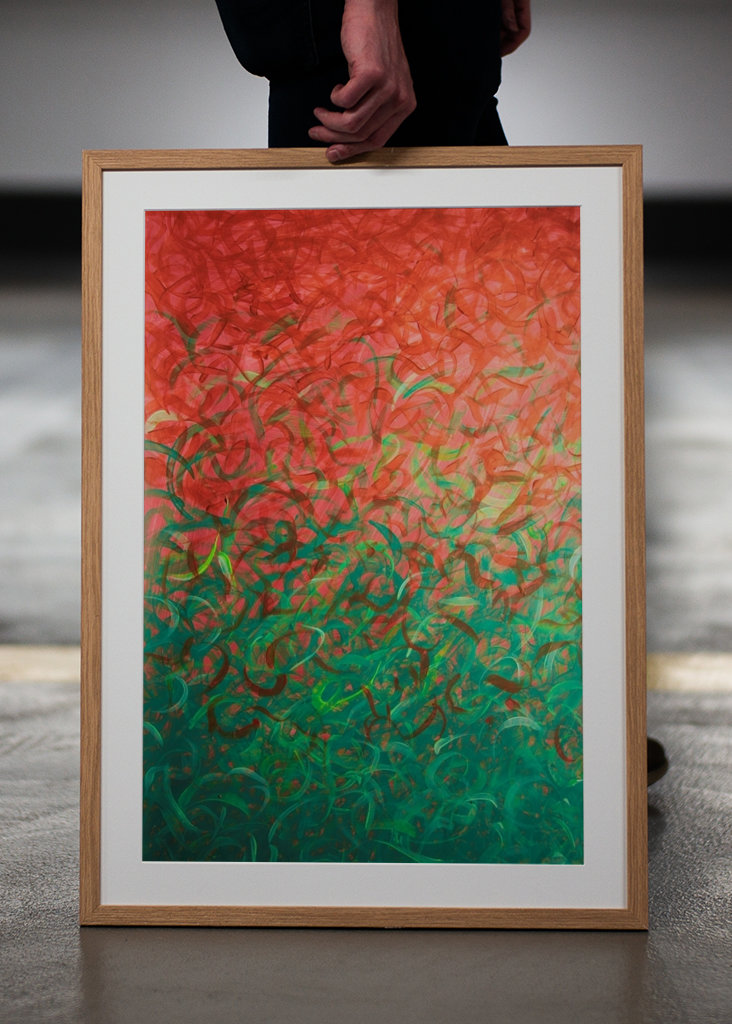 Green/Red - Abstract Painting