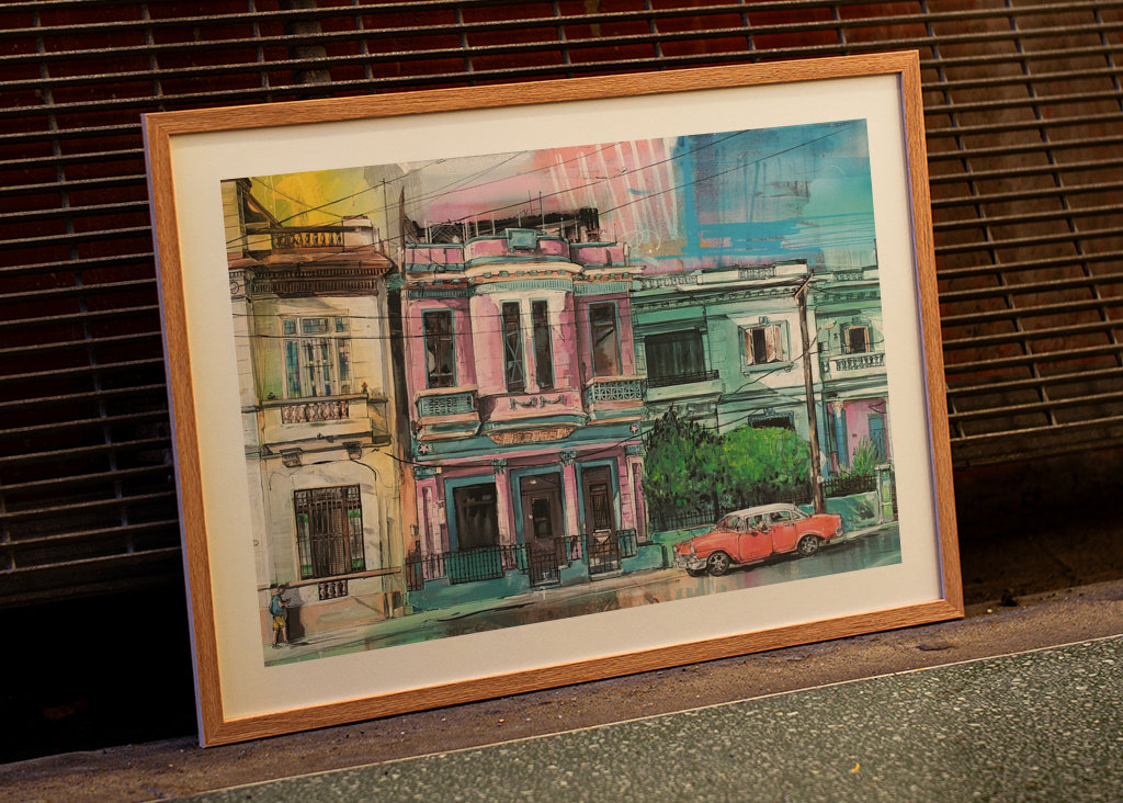 Havana, Cuba painting