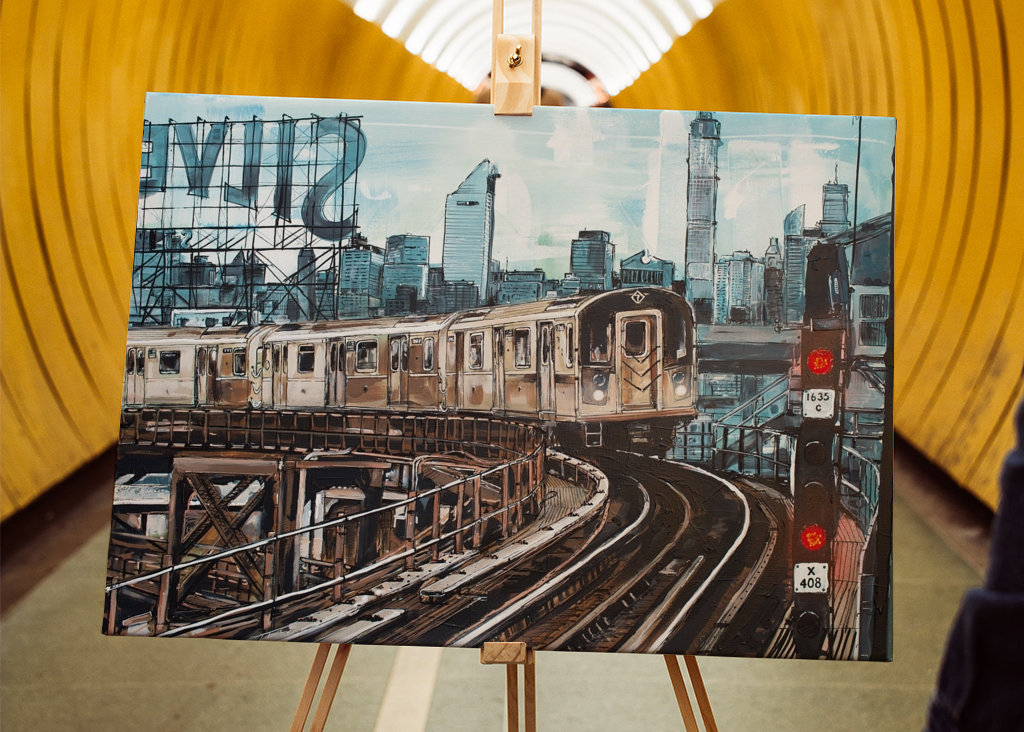 Subway NY painting