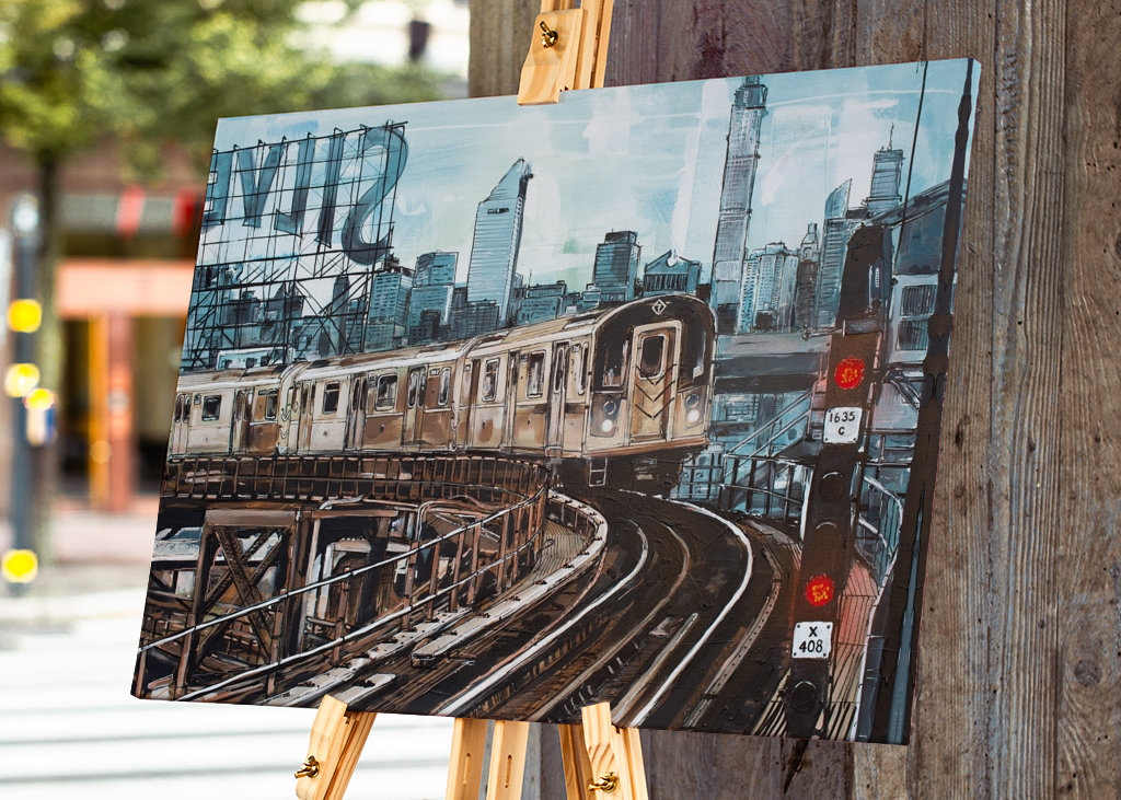 Subway NY painting