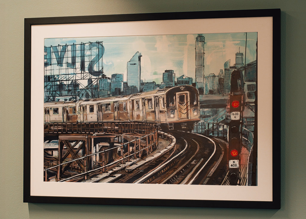 Subway NY painting