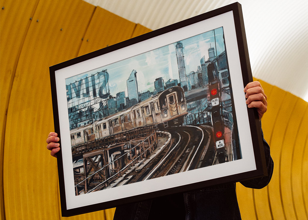 Subway NY painting
