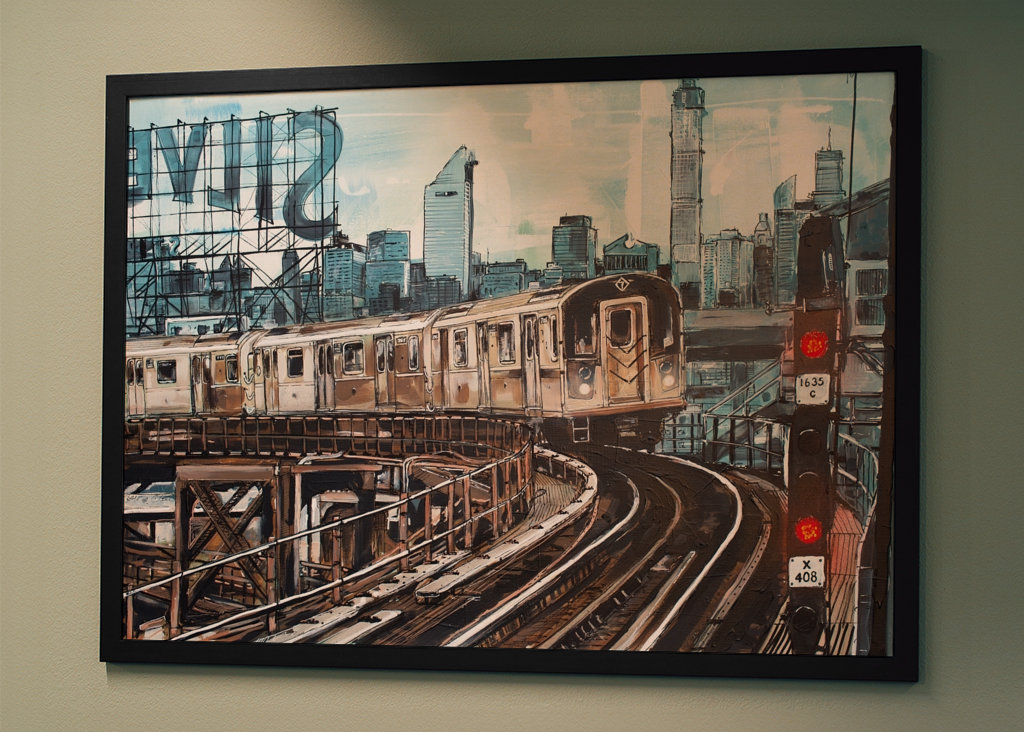 Subway NY painting