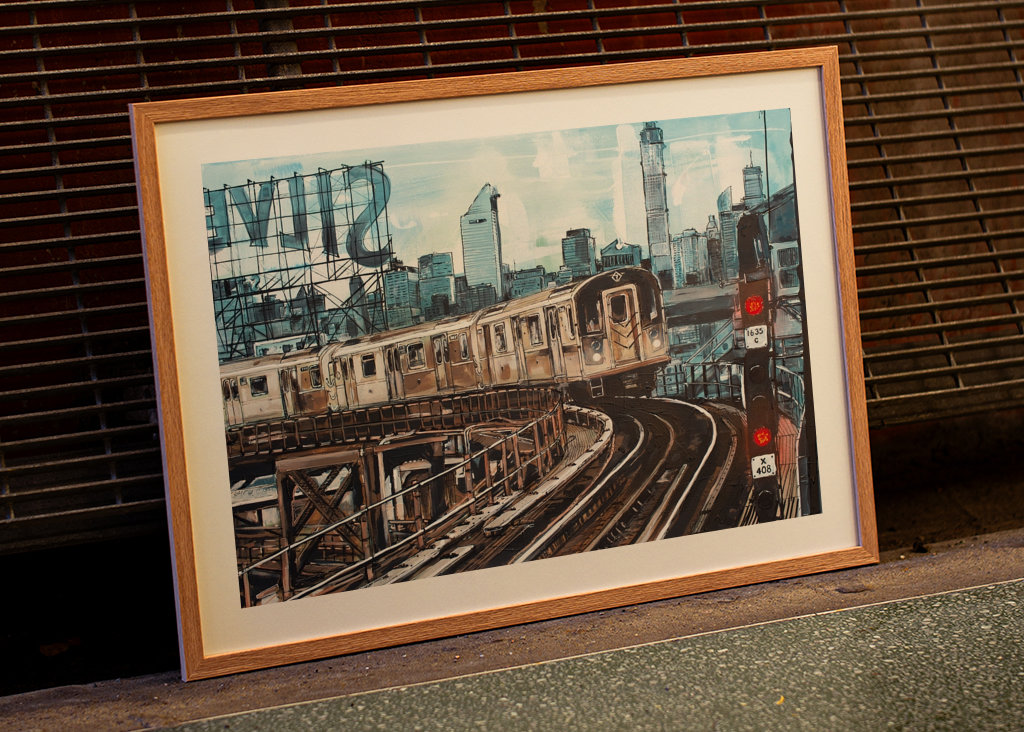 Subway NY painting