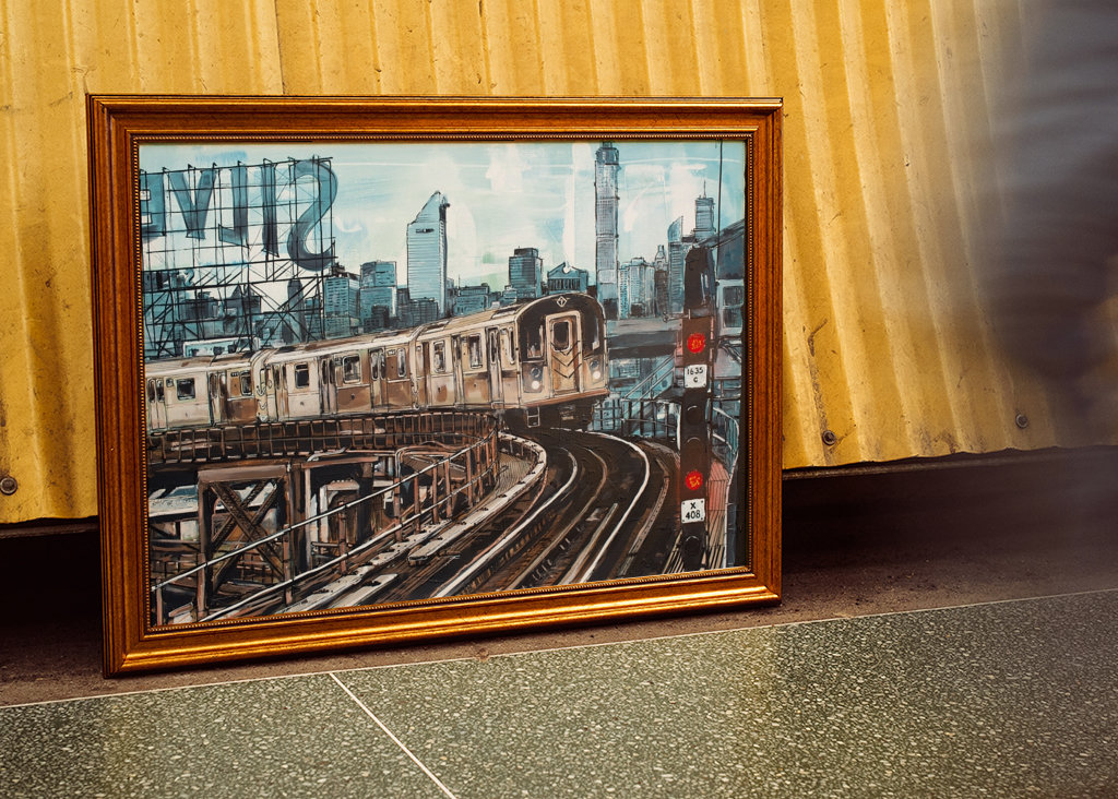 Subway NY painting