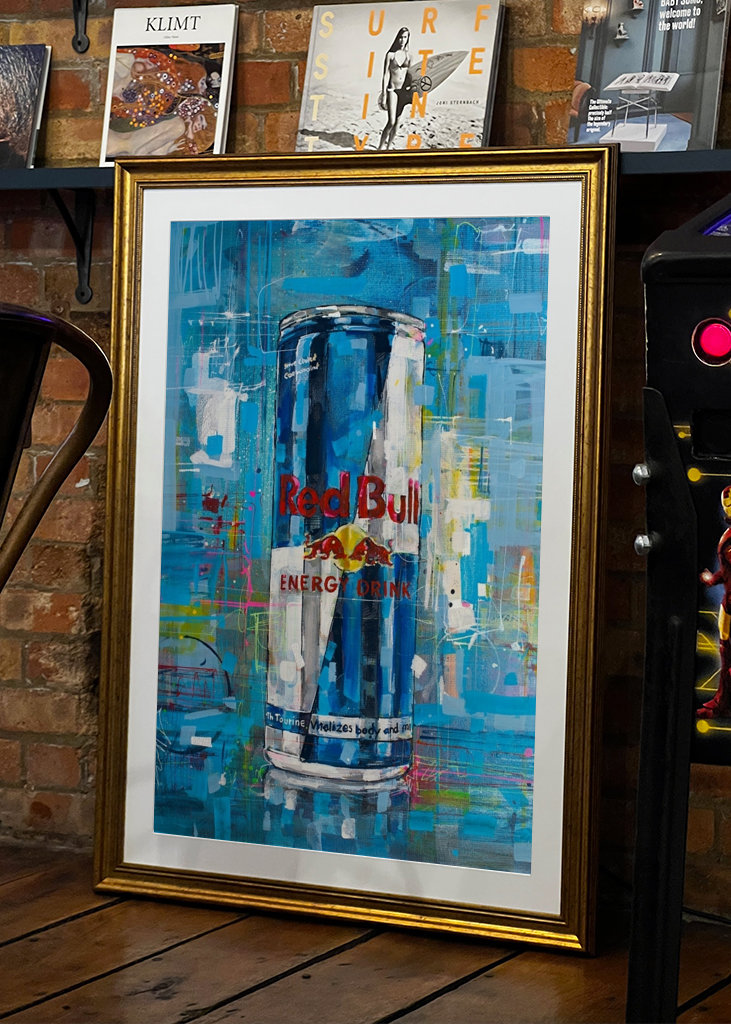 Energy drink painting