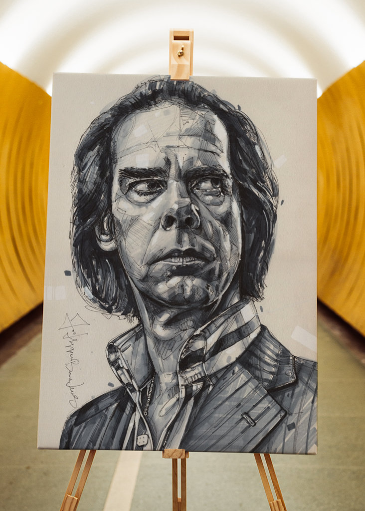Nick Cave painting