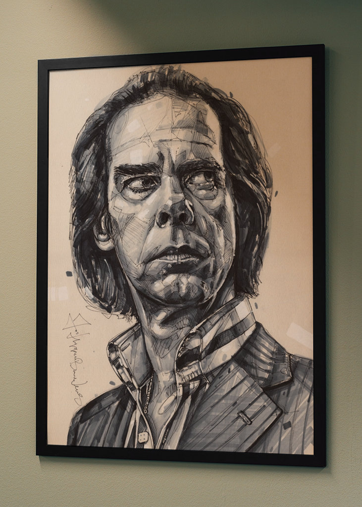 Nick Cave painting