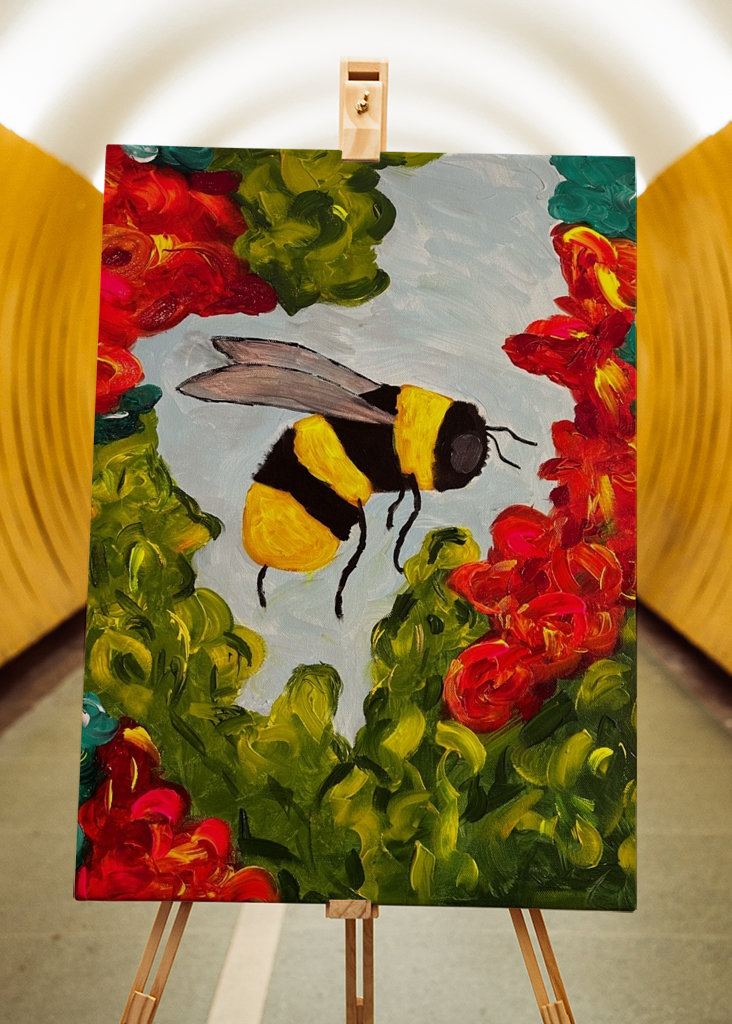 The flight of the bumble bee