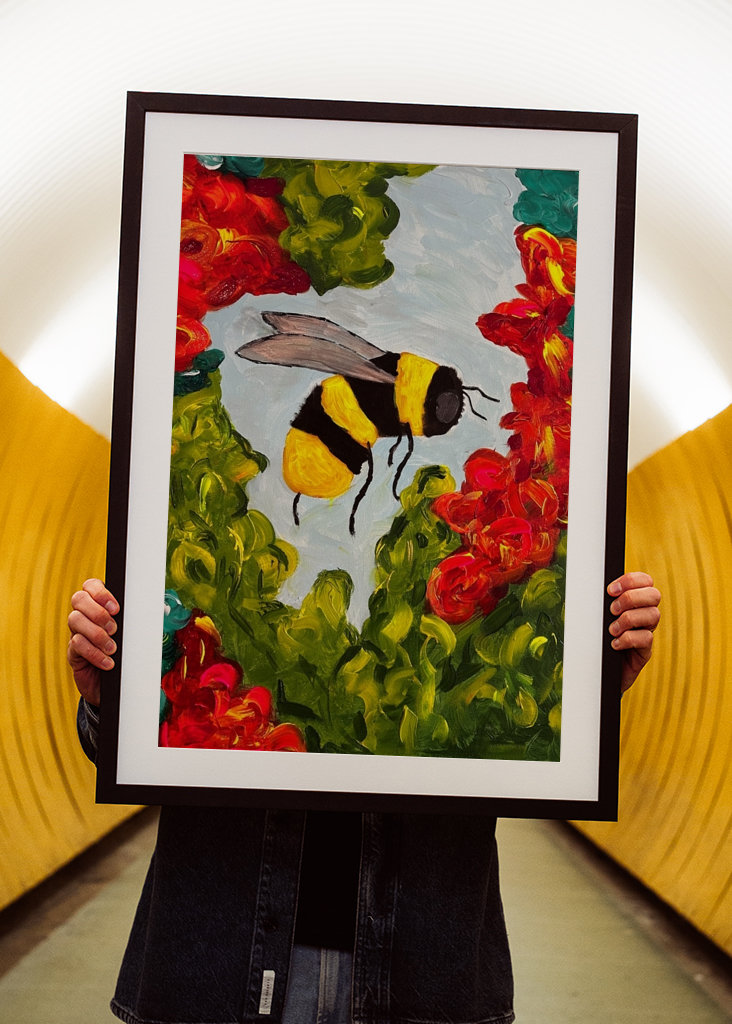 The flight of the bumble bee