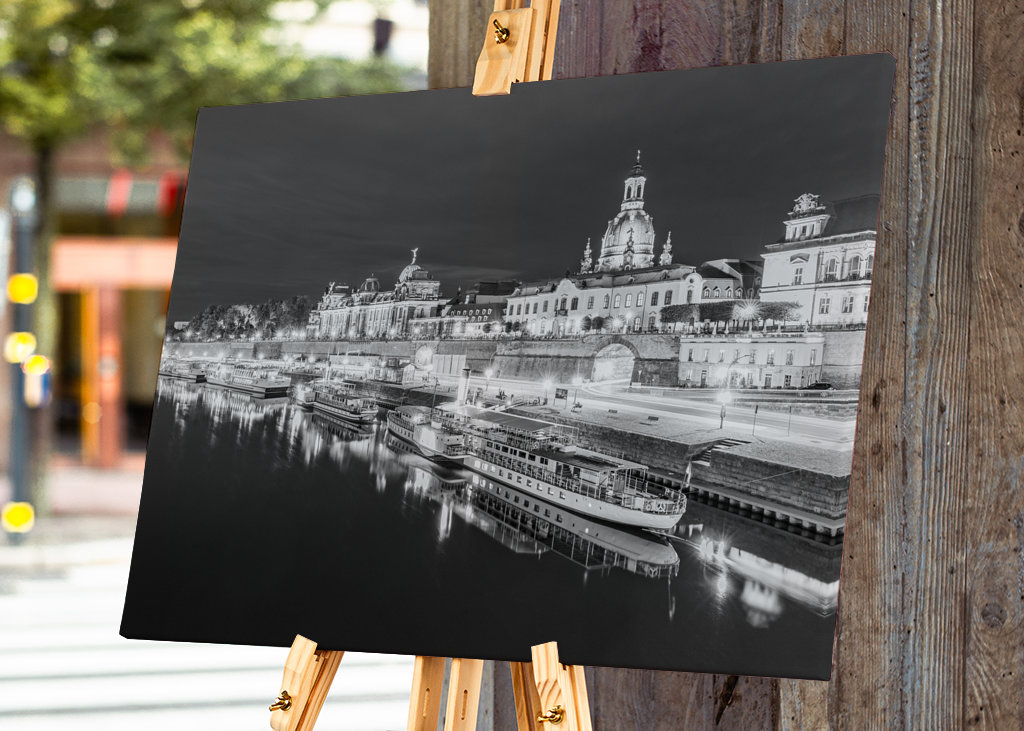 Skyline of Dresden at night