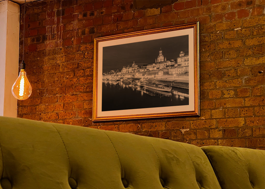 Skyline of Dresden at night
