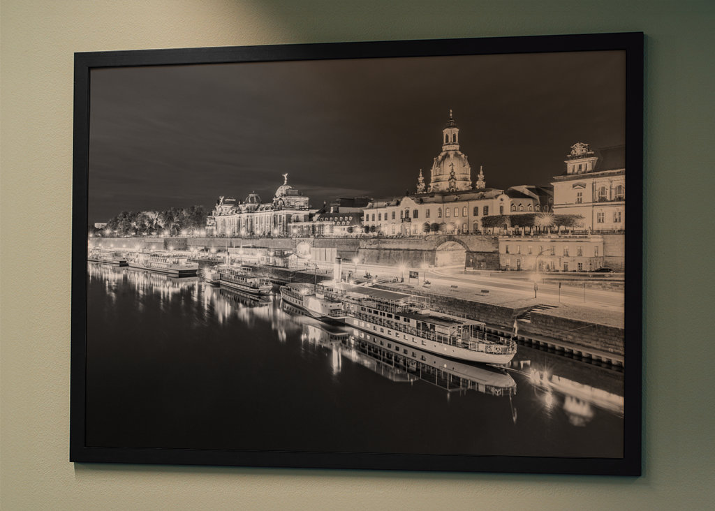 Skyline of Dresden at night