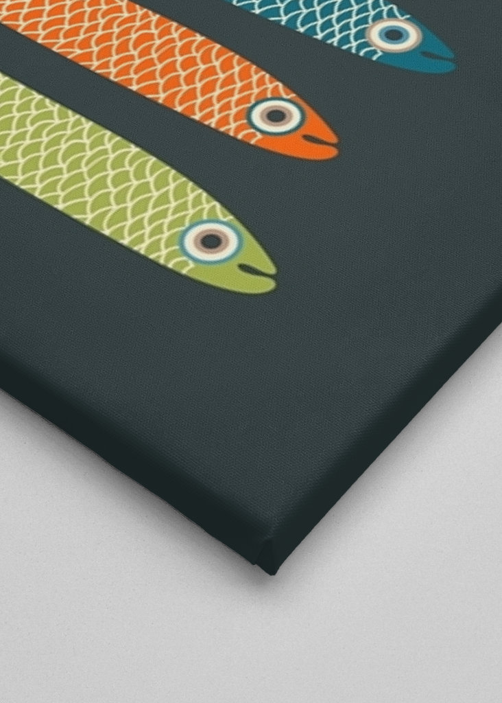 ANCHOVIES Vintage Fish Dark