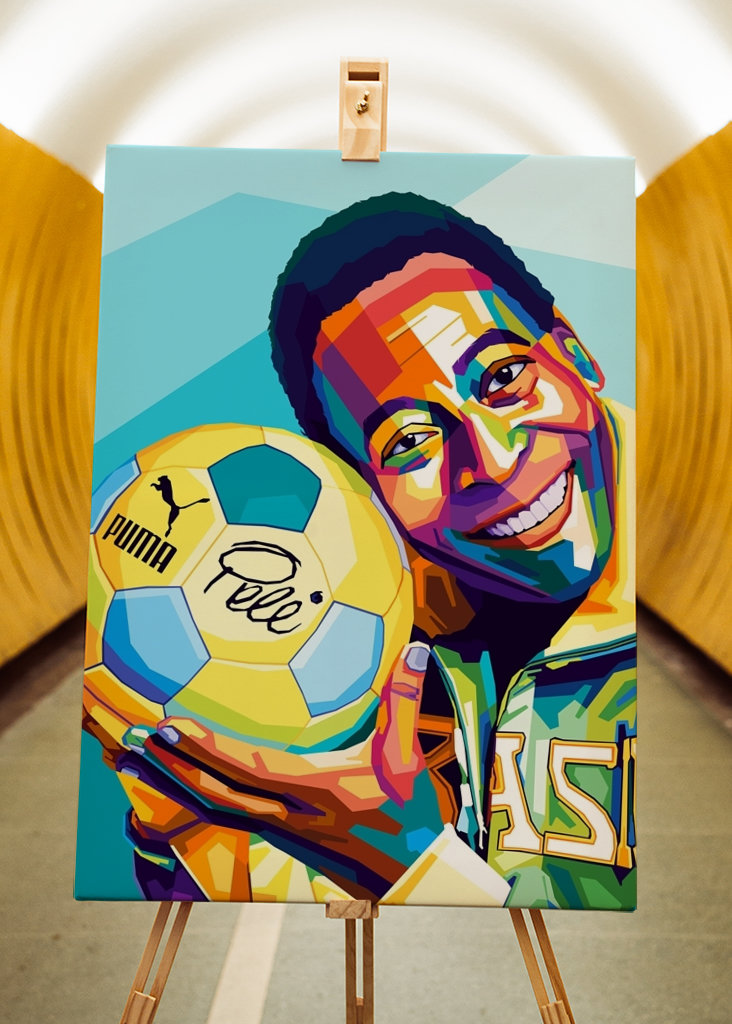Pele Footballer Legend Pop Art