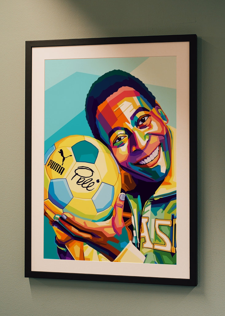 Pele Footballer Legend Pop Art