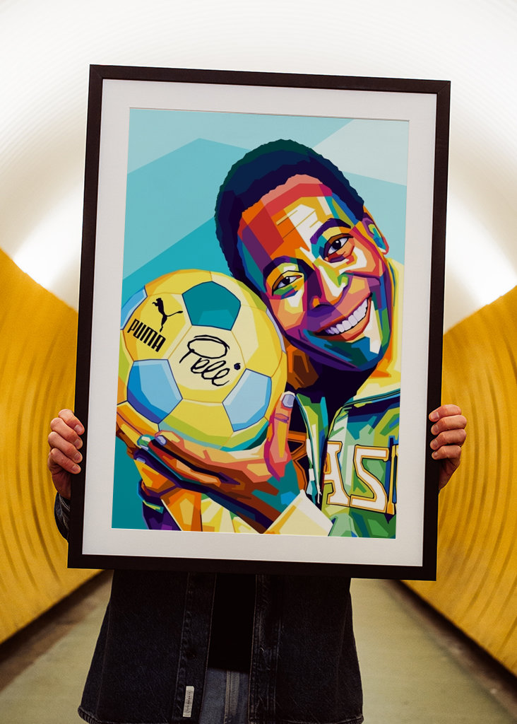Pele Footballer Legend Pop Art