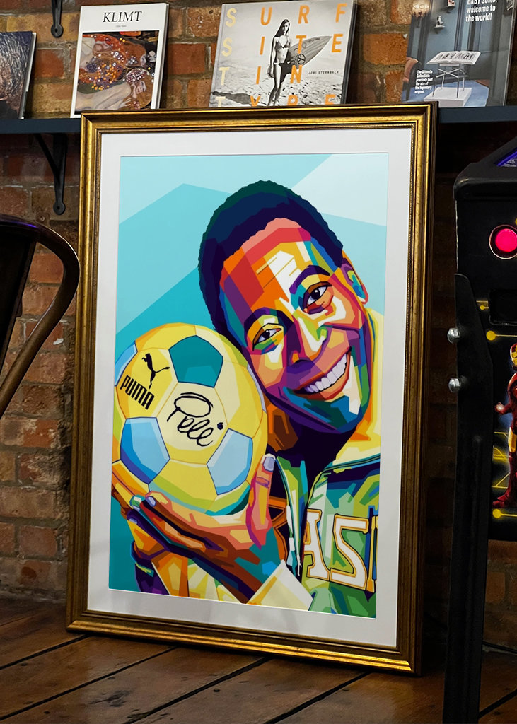 Pele Footballer Legend Pop Art
