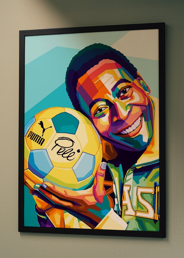 Pele Footballer Legend Pop Art