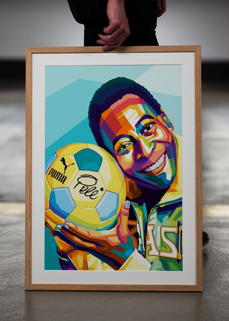 Pele Footballer Legend Pop Art