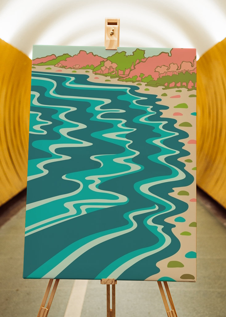 COASTLINE Retro Beach Coast