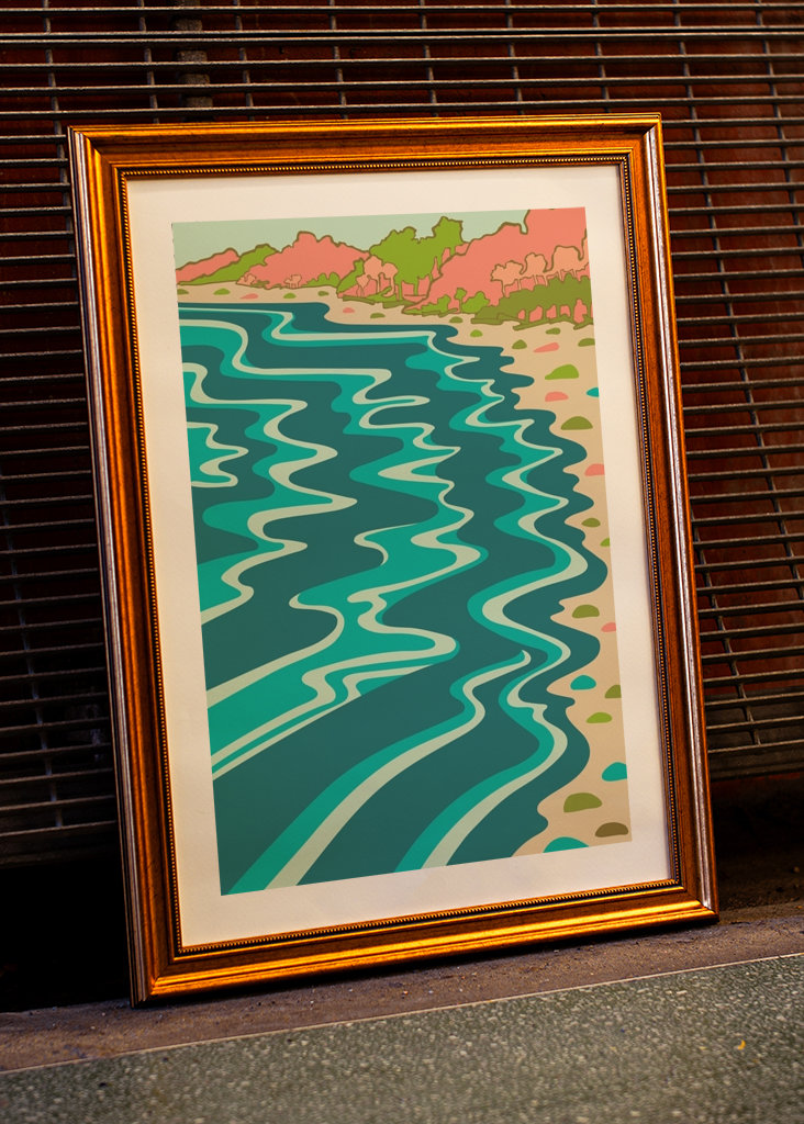 COASTLINE Retro Beach Coast