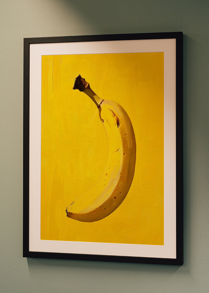 A yellow banana