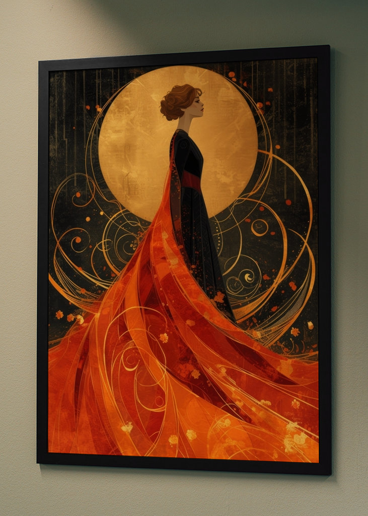 Art Deco Gold Print