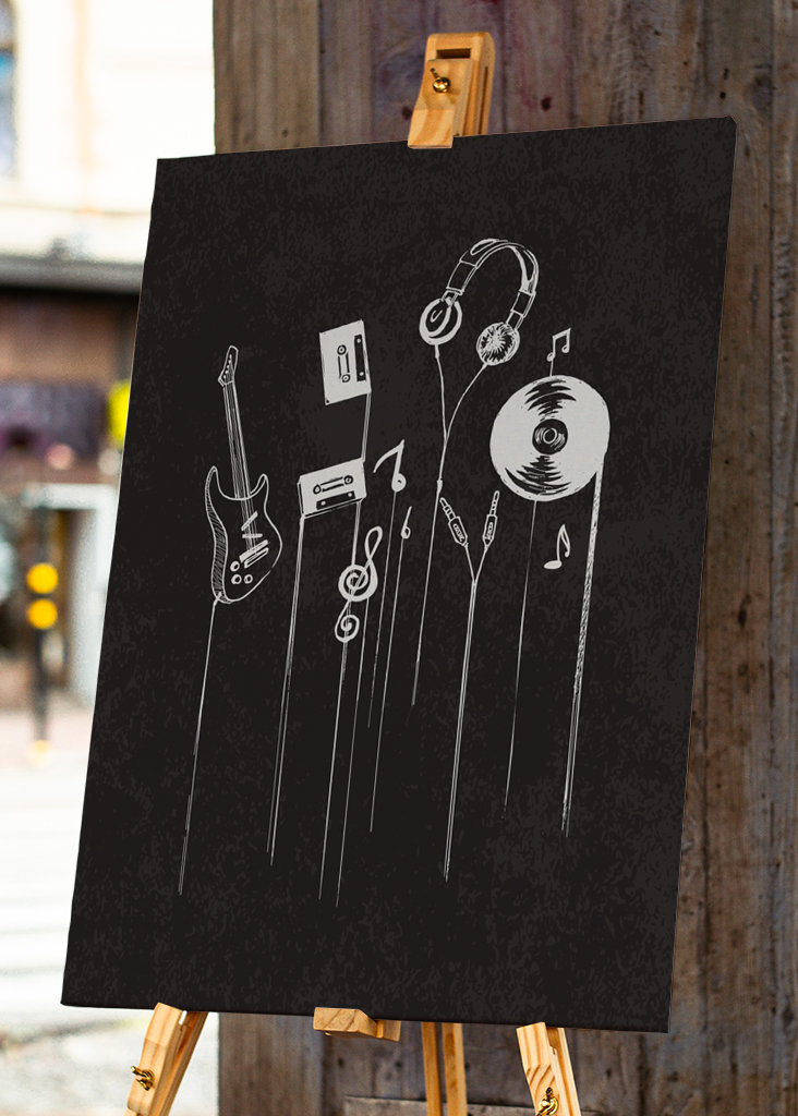 Flat Line Music Note