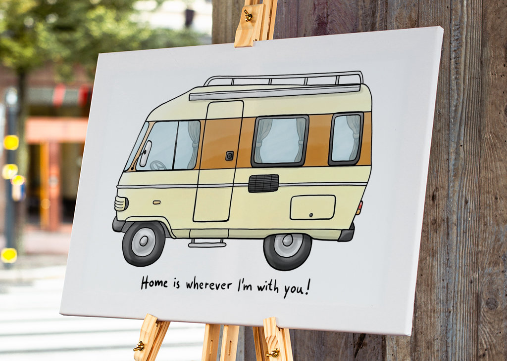 Bobil klassisk bil på veien