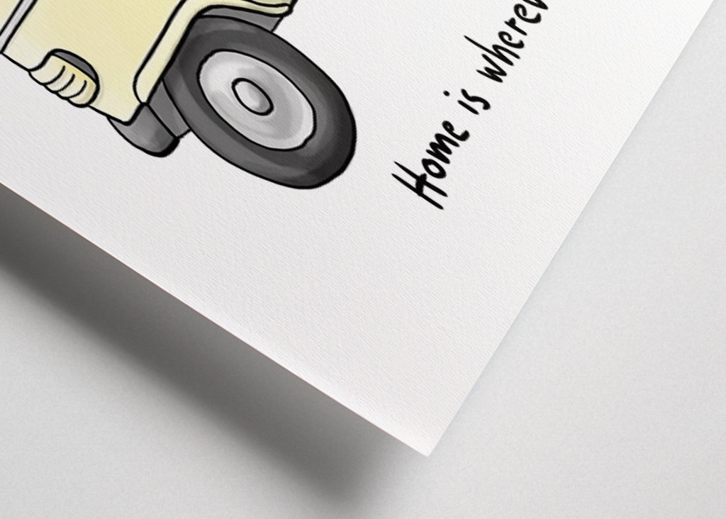 Bobil klassisk bil på veien