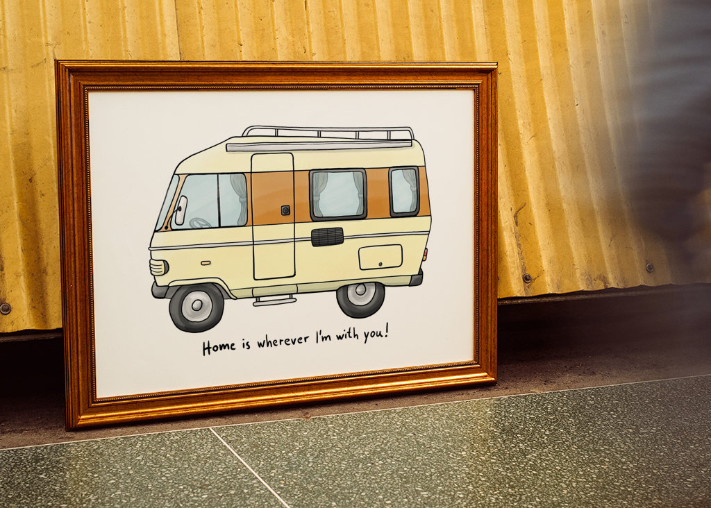 Bobil klassisk bil på veien