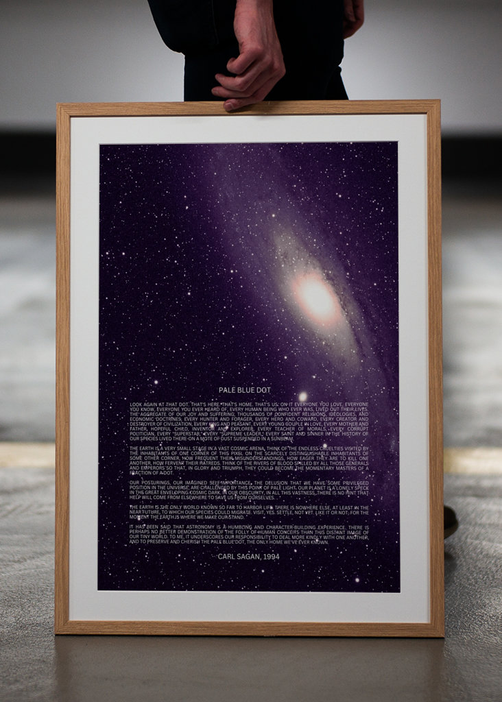 Blassblauer Punkt Sprache