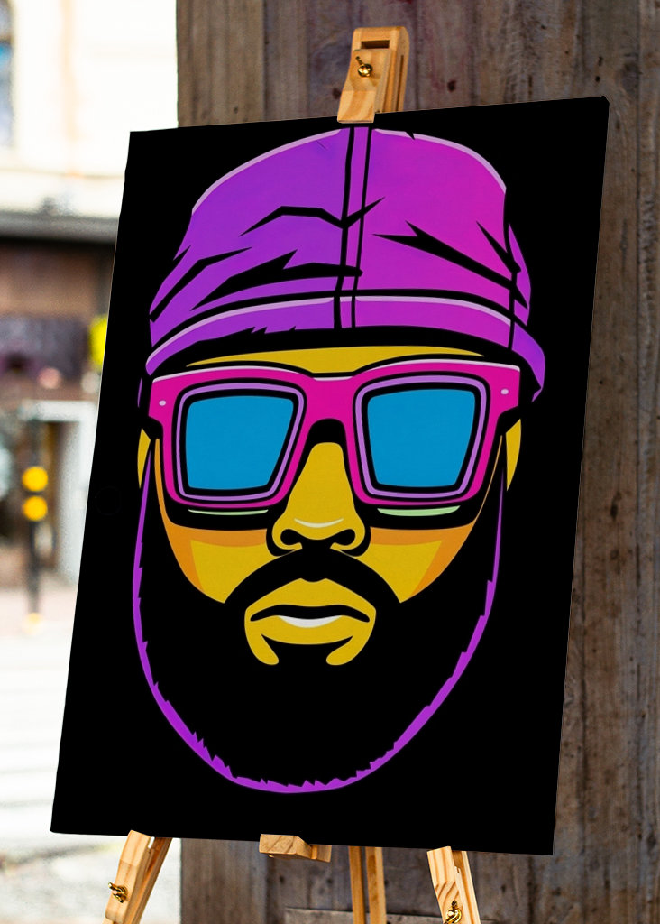 L’homme barbu gémit