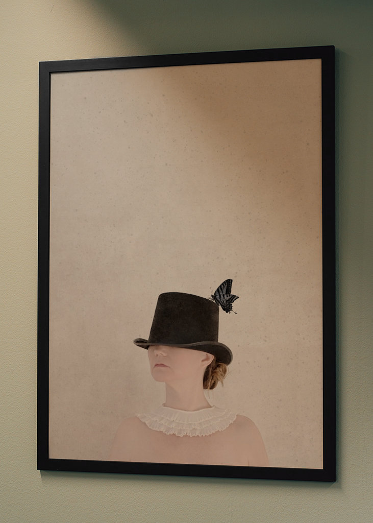 Girl with Blue Butterfly