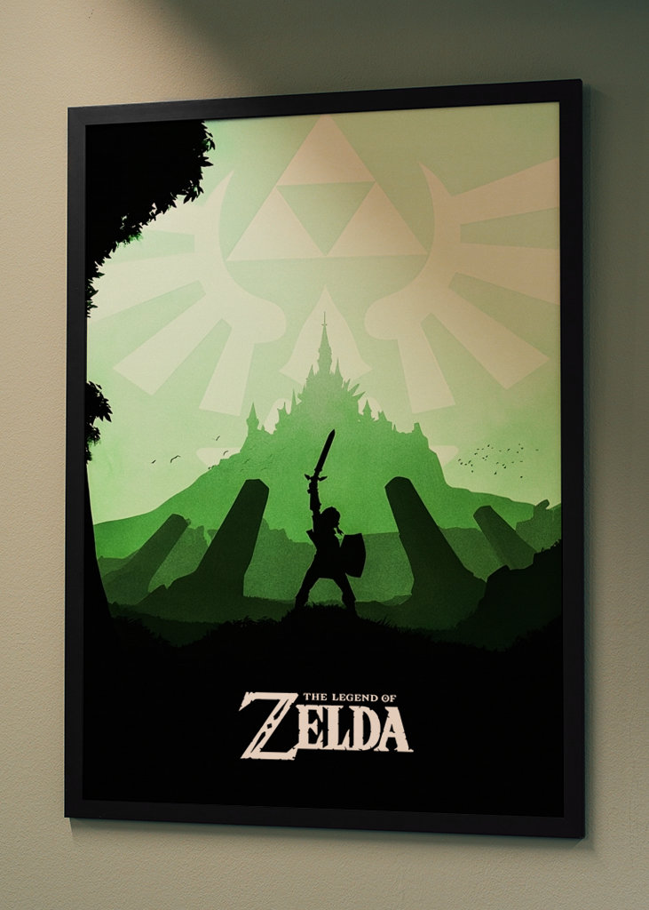 Lien Zelda Affiche minimaliste