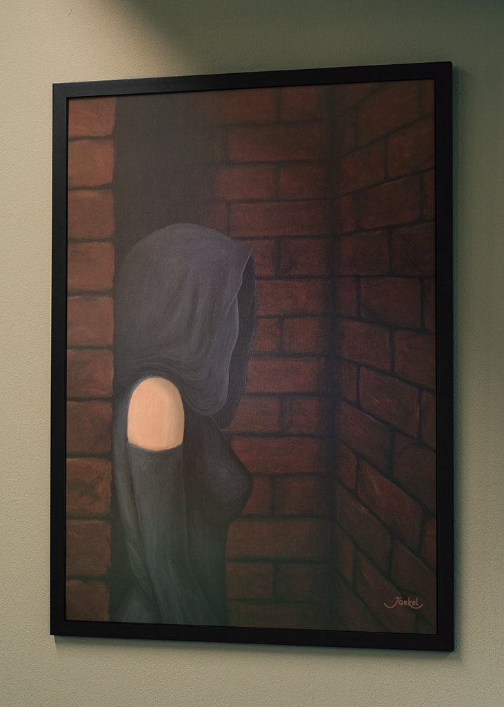 Mysteriöse Kapuzengestalt