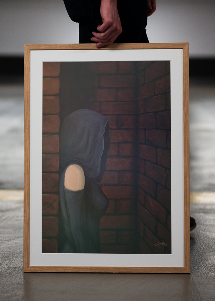 Mysteriöse Kapuzengestalt